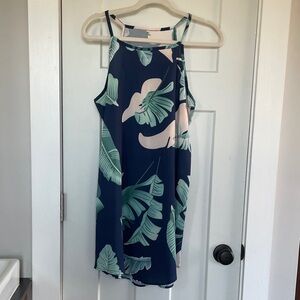 Tropical halter dress